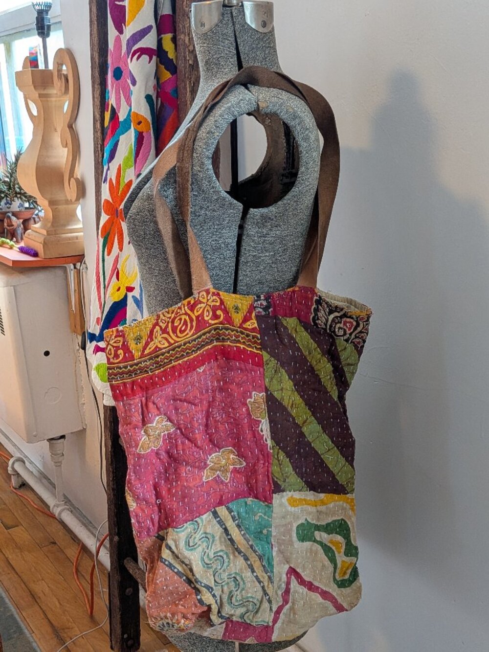 kantha patchwork bag